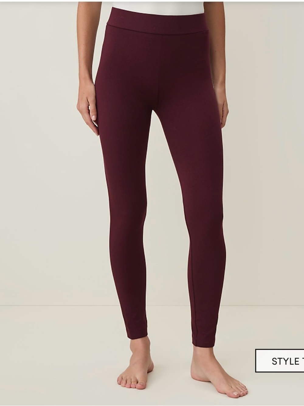 Ann Taylor Classic Easy Fit  Leggings — Perfect Plum — NWT